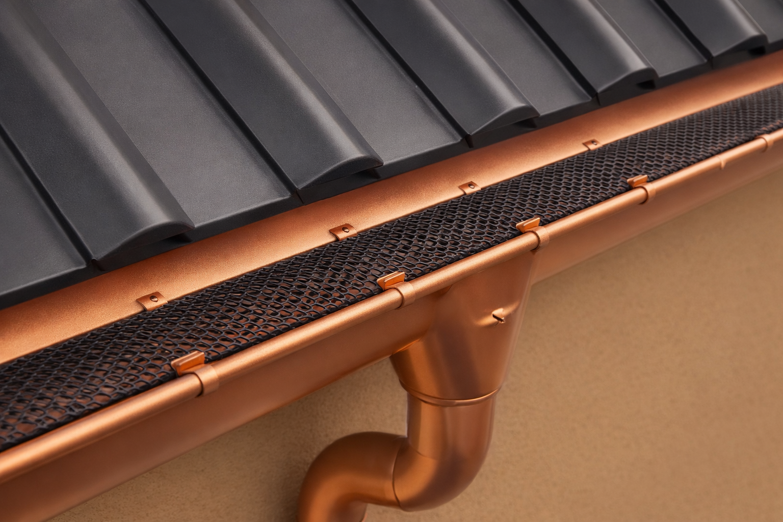 Gutter repair in progress