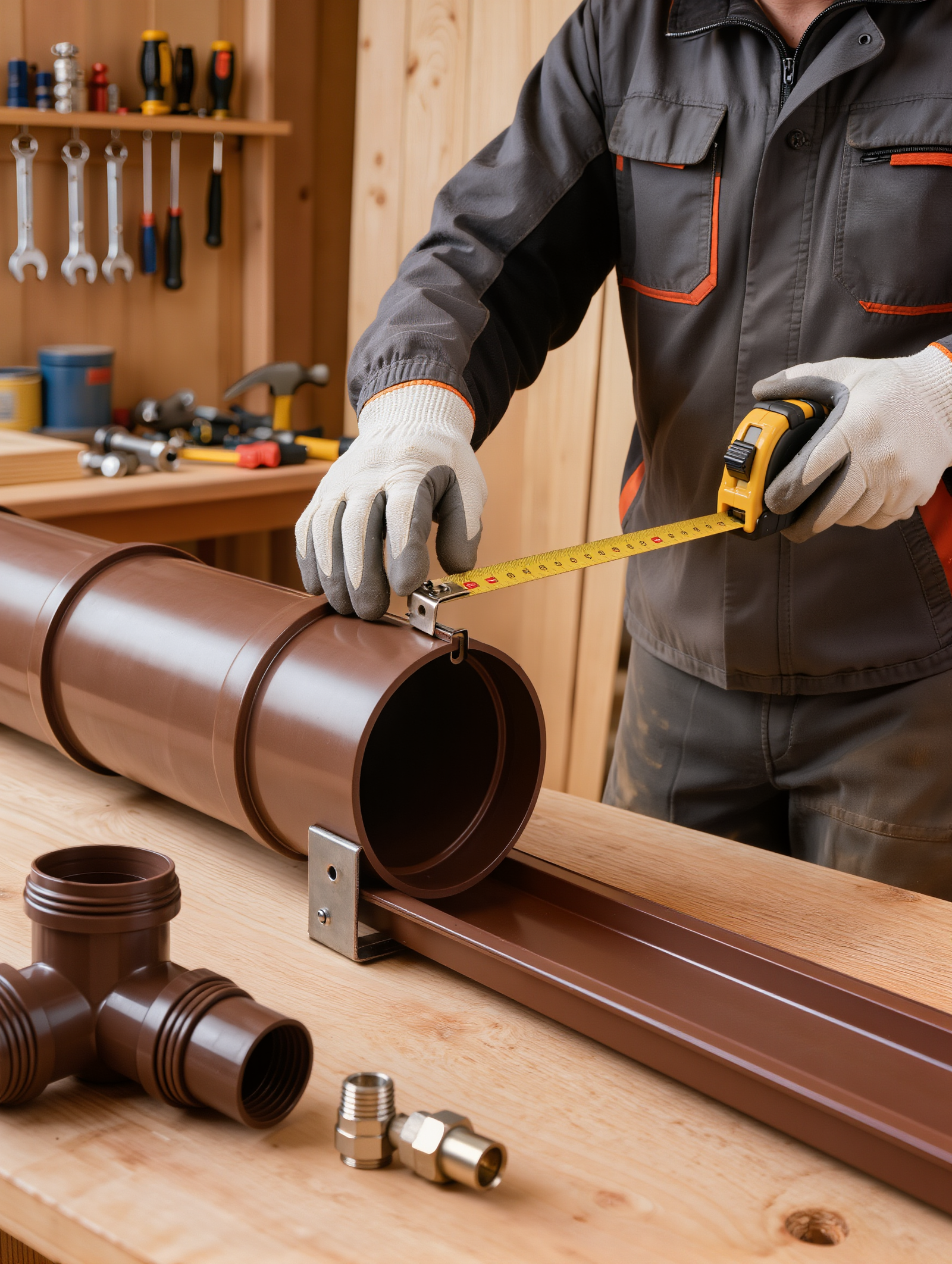 Gutter guards installed on home